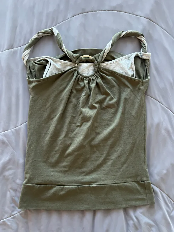 Double Layer Twisted Tank Top - Image 4