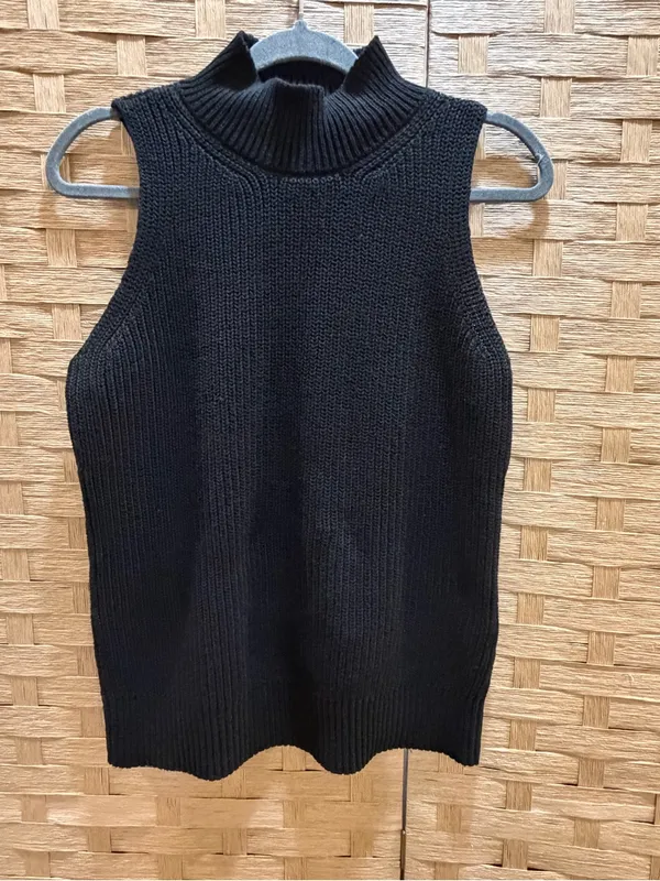 Summersalt The High Neck Sweater Vest Size Small Organic Cotton - Image 2