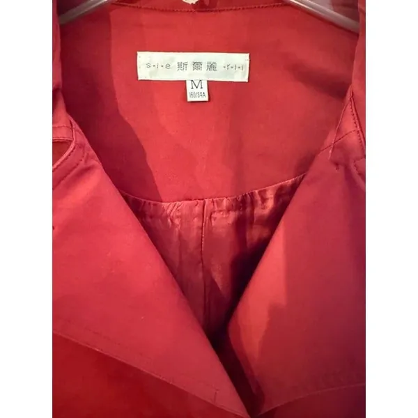 Red trench coats M 6 - Image 6