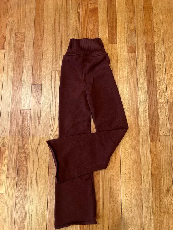 Sincerely Jules women Wide-Leg Knit Joggers in Deep Brown - Image 5