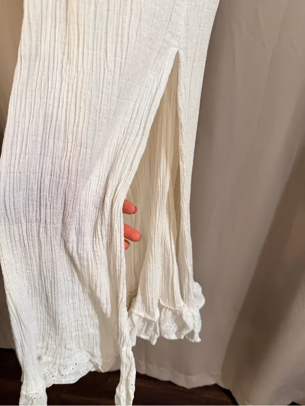 Women’s Cleo + Wolf Cotton Maxi Dress with Lace Hem - Image 2