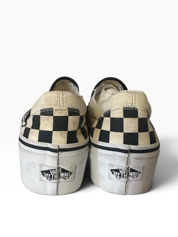 Checkered Vans Slip-On Platform - Image 3