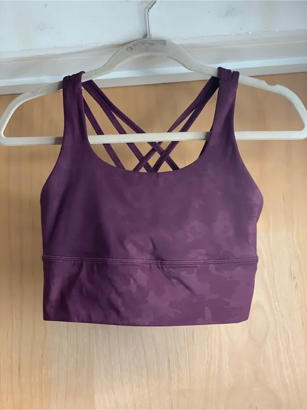 CRZ Yoga Plum Scoop-Neck Athletic Top Size-M/L - Image 3