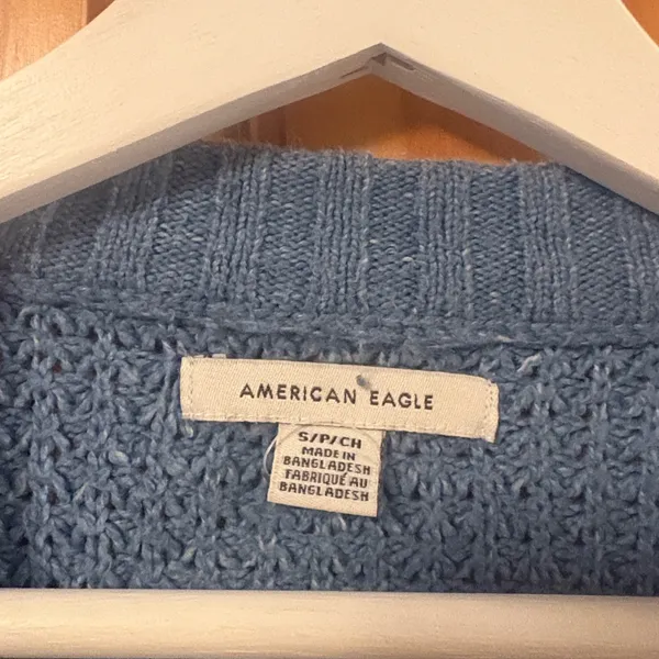 American Eagle Size Small Blue Pullover Sweater. - Image 4