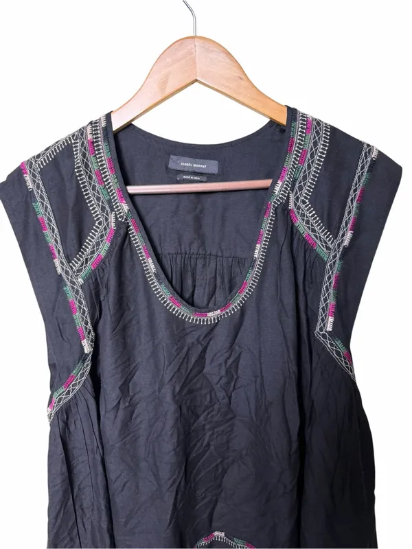 Isabel Marant Curtis Cropped Silk-Bourette Top Size 42/ US Extra Large - Image 7
