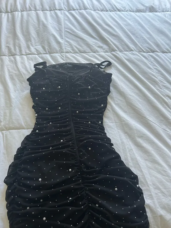 Windsor Black Mini Dress Sparkly - Image 3