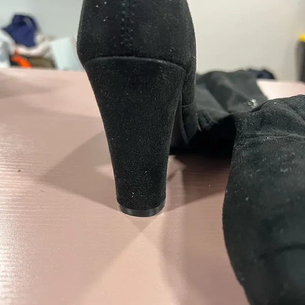 NEW Black Over the Knee Shoe’n Tale Heeled Boots - Image 3