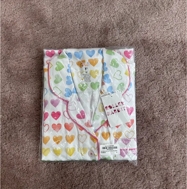 Roller Rabbit Watercolor Rainbow Heart Polo Pajamas - Image 6