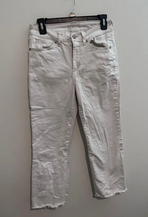 Cream Straight Leg Mom Jeans - Image 2