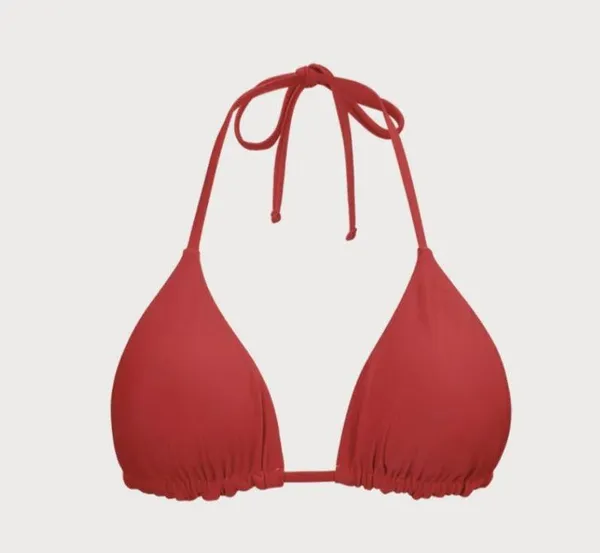 Berlook Red Reversible Halter Triangle Bikini Set - Image 5