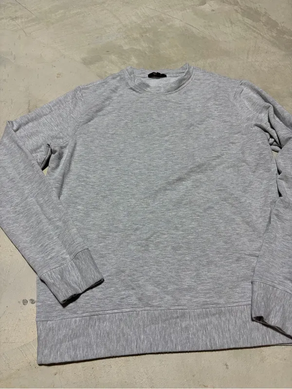 Quince supersoft fleece Heather Grey Crewneck small - Image 2