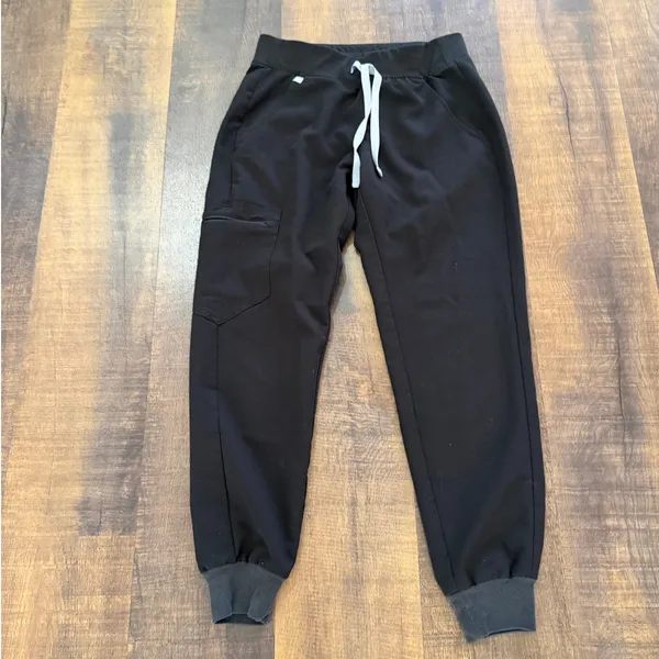Figs Black Zamora Jogger Scrub Pants Size XS/P - Image 2
