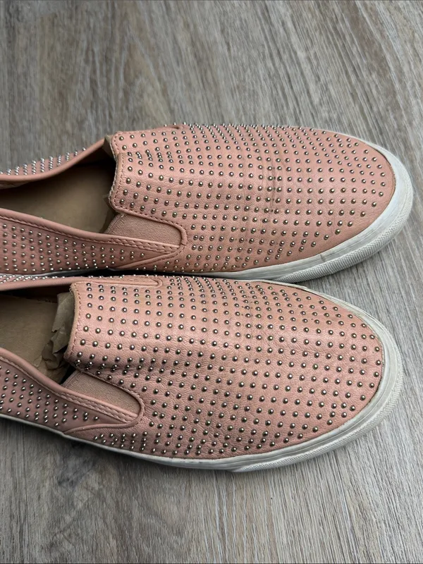 Coach Maggie Studded Slip On Sneakers Blush Pink Leather Shoes Women’s 10B - Image 4