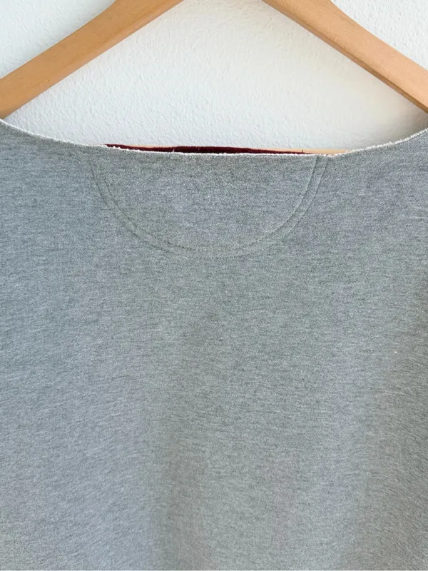 Minnesota Gophers Off-The-Shoulder Sweatshirt Gray - Image 10