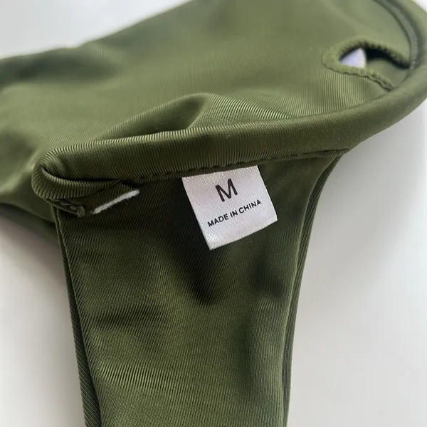 Olive Green Bikini Swimsuit Suit - Image 4