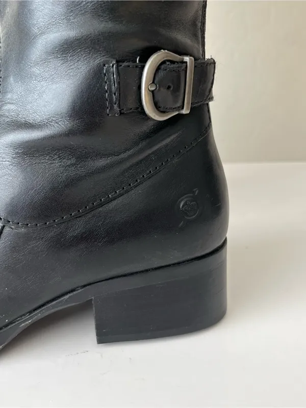 Born Gibb tall leather riding boots black 7 - Image 12