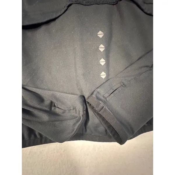Merrell Womens Black Full Zip Athletic Jacket Lace‎ Mesh Back Thumbholes Small - Image 5