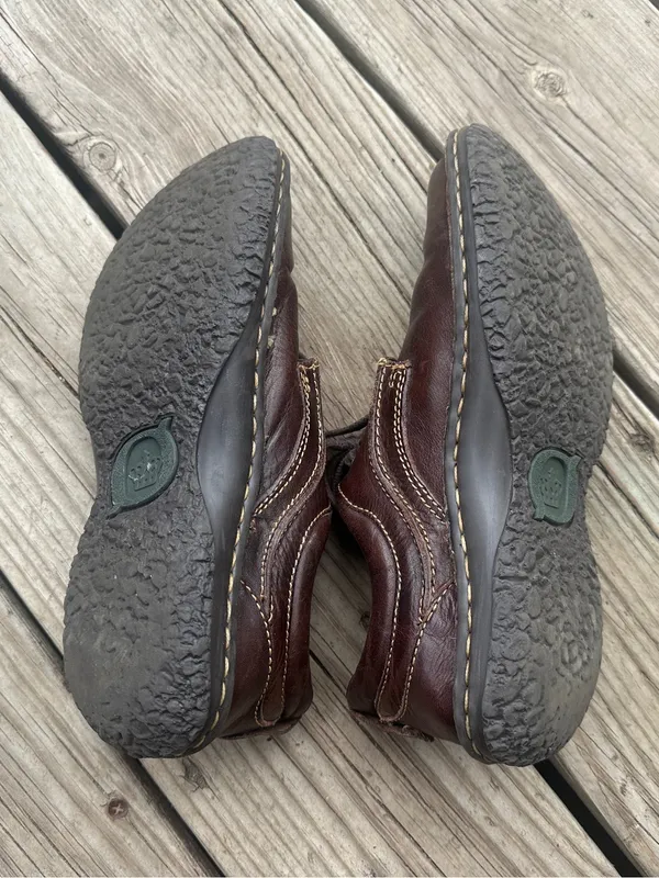 Born Dark Brown Lace Up Leather Oxfords, Size 7 (EU 38) - Image 5