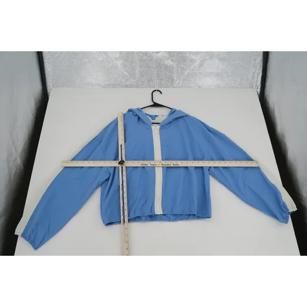 Prince Pickleball Jacket Windbreaker Blue‎ White Red Logo Size XXL Hooded - Image 5