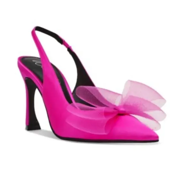 Wild Pair Pink Slingback Bow Shoe/Pumps(Size 8.5M) - Image 10