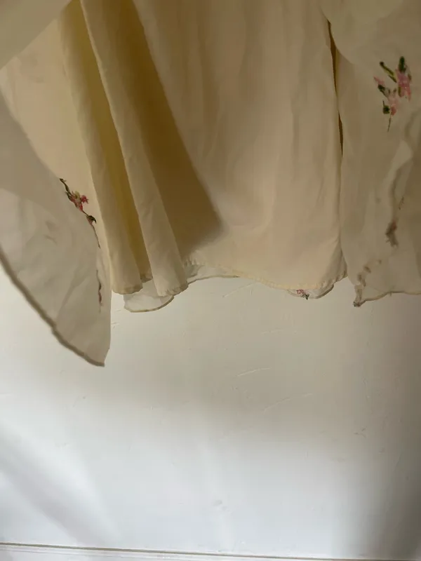 Cider Sadie Embroidered Floral Mesh Puff Sleeve Mini Dress - Image 5