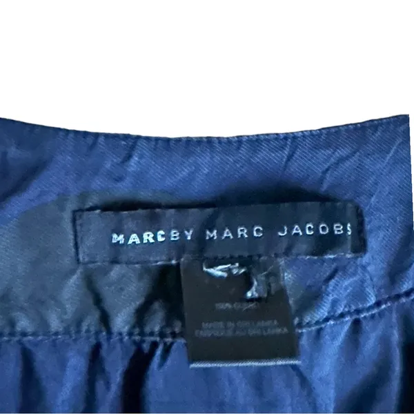 Marc By Marc Jacobs Navy & Black Polka Dot Dress - Image 5