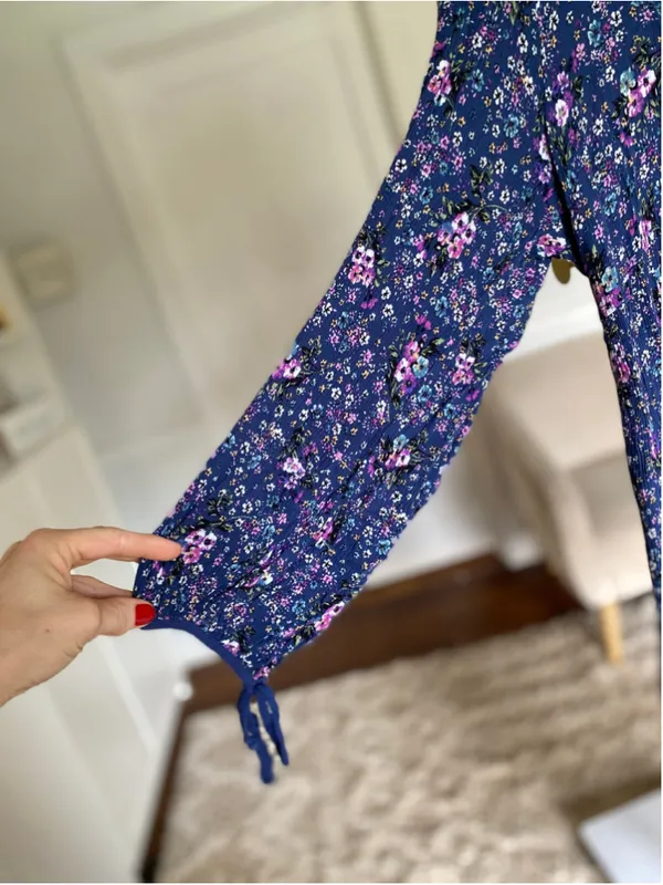 Live To Be Spoiled Floral‎ Midi Dress Boho Cottagecore Prairie Coquette Feminine - Image 6