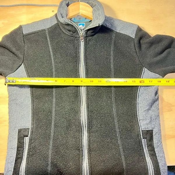 Kuhl Alpaca Fleece Full Zip Front Color‎ Block Jacket - Image 4
