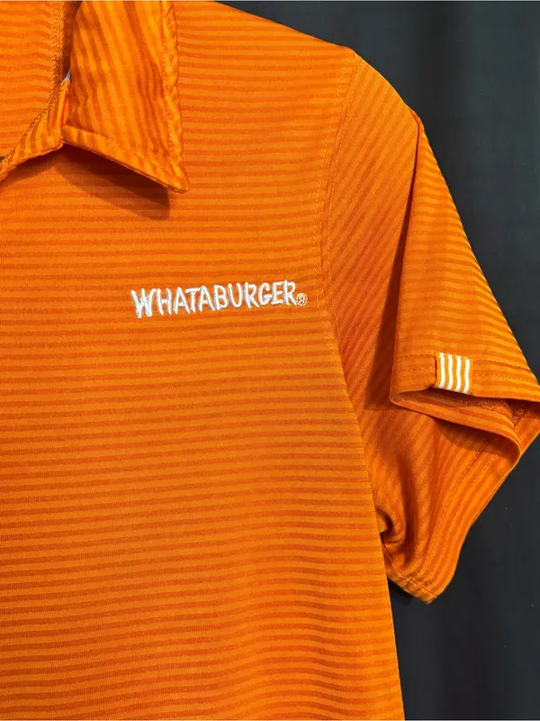 Whataburger women’s size small short sleeve employee blouse - Image 2