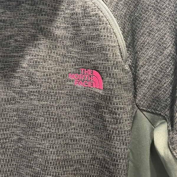 The North Face Womens‎ Green Heather Full Zip Fleece Pullover Large Gorpcore - Image 2