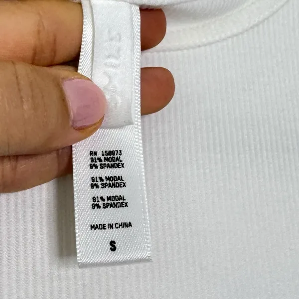Skims White Soft Ribbed Maxi Dress - Image 4