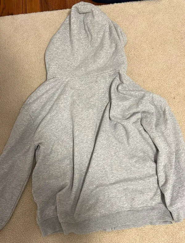 Gap Oversized Gray Zip Up Hoodie - Image 2