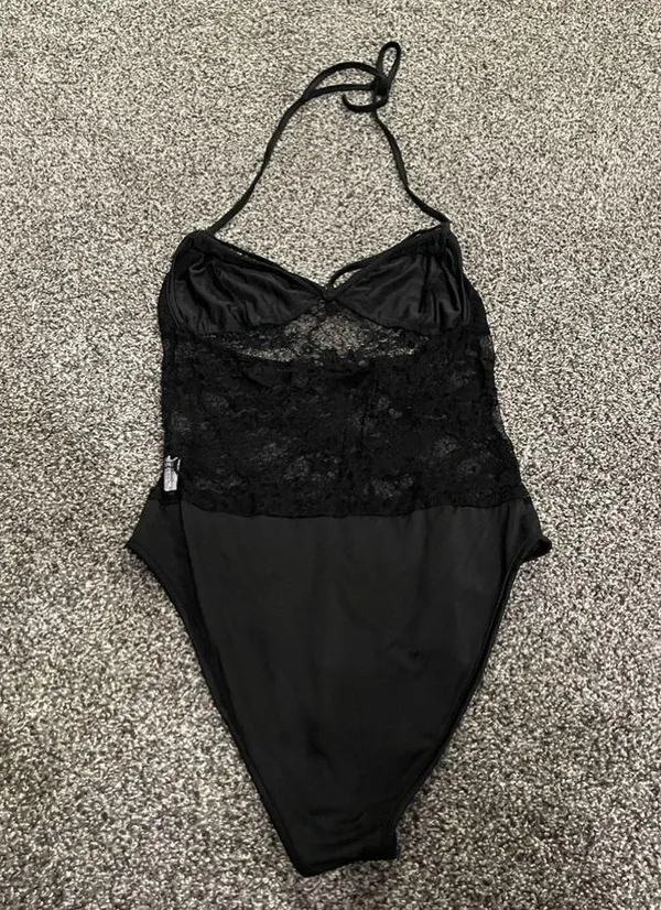 Shein black lace bodysuit L - Image 13
