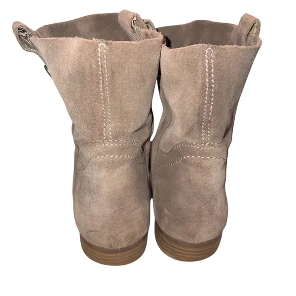 Frye & Co. Taupe Suede Sarah Shortie Slouchy Boots Booties 7.5 - Image 4