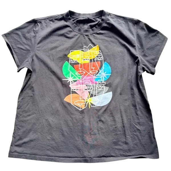 Lululemon All Yours T-Shirt Pride Graphic Black Cotton T-Shirt Plus Size 12 LGBT - Image 2