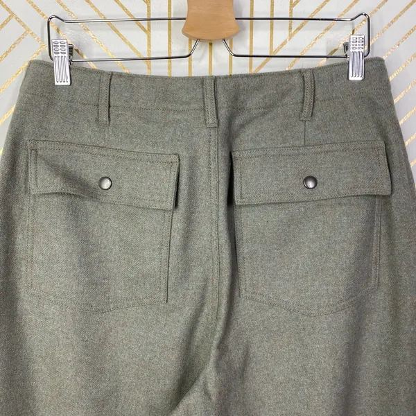 J.‎ Crew Olive Green Gray High Waist Trouser Work Fall Pants Size US 10 - Image 6