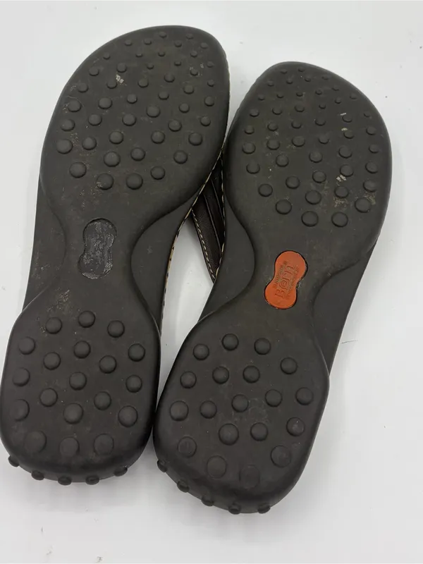 Born brown leather thong flip flop sandals women’s 9 comfort casual vacation - Image 5