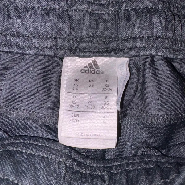 Adidas black joggers with three stripes, size XS - Image 2
