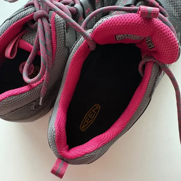 KEEN Womens Hiking Shoes‎ Dark Grey Berry Pink Low Top Trail Sneakers Size 9 - Image 11