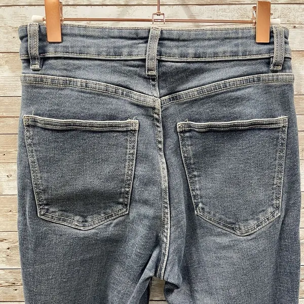 Zara Womens Size 4 Jeans Denim Blue Skinny Ankle Slim 5‎ Pocket Pants Zippered - Image 6