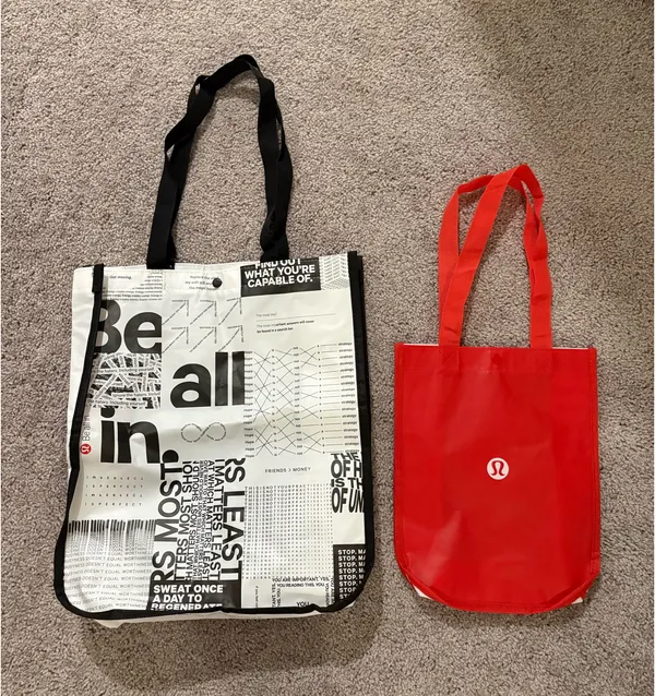 Large Lululemon Tote Bag - Reusable - Image 3