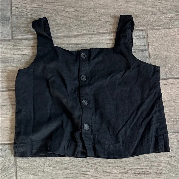 GAP Black Women's Crop Top - Image 5