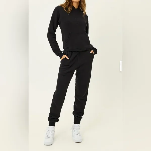 Frankie’s Bikinis Frank‎ Oversized Sweatpants Sz Small in Black - Image 2