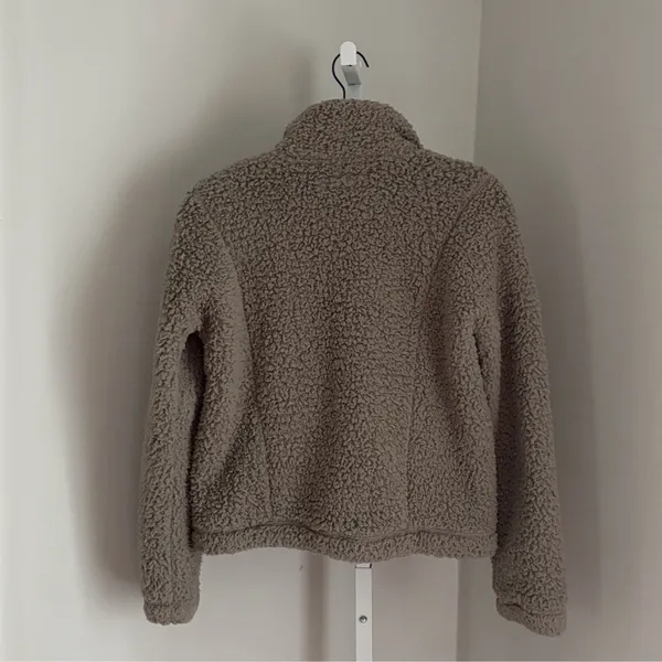 Abercrombie & Fitch Soft AF Sherpa Quarter Zip Faux Sherpa Fleece Jacket Size XS - Image 2
