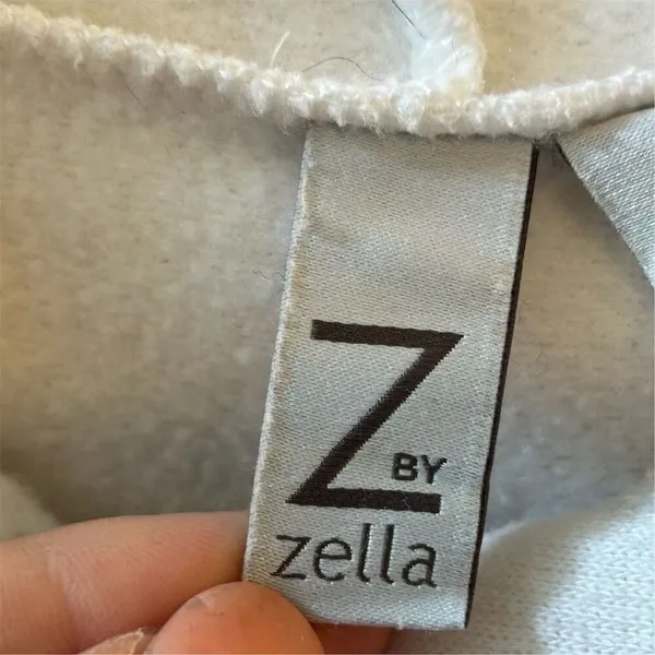 Z by Zella Women's White‎ Hoodie Sweatshirt Size S Casual Fall Wear - Image 3