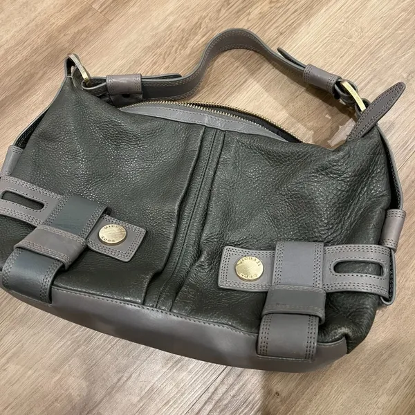 Michael Kors Gray Leather Purse - Image 3