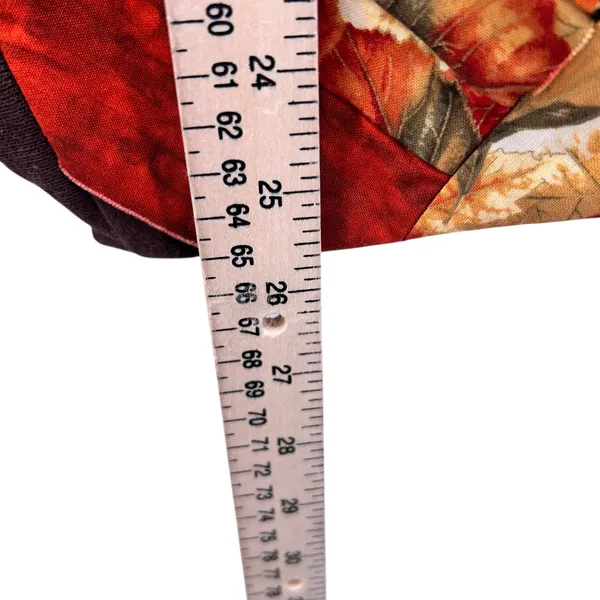 Fruit of the Loom Handmade Patchwork‎ Vest Orange Large - Image 11