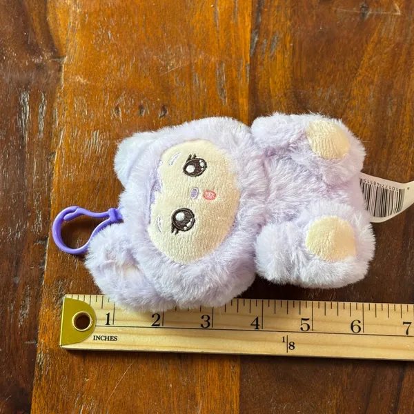 Yoonique LLC Lavender Purple‎ Plush Keychain Pluzzles Kawaii Character YQ080525 - Image 6
