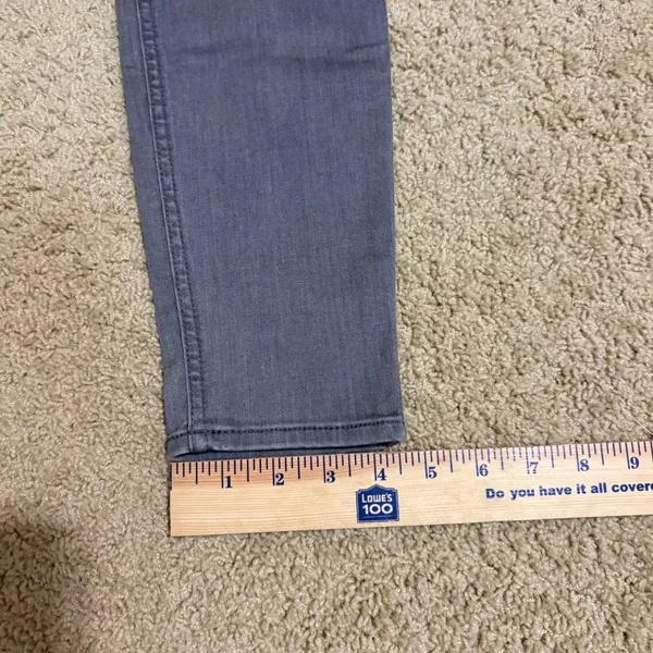 7 For All Mankind The Skinny Jeans Gray Wash Denim‎ Modern Style Size 28 - Image 3