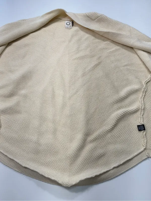 AKEMI + KIN Open-Front Short-Sleeve Cardigan in Cream - Image 6